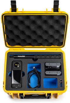 B&W Outdoor Case Typ 1000 incl. Insta360 X4 Inlay gelb