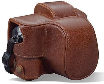 MegaGear MG1933 Ever Ready Genuine Leather Camera Case compatible with Olympus OM-D E-M10 Mark IV - Brown