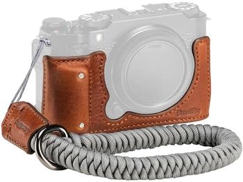 SmallRig 4880 Camera Leather Half Case Kit for Fujifilm X-M5 - Brown | ✅ 5 years warranty