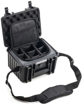 B&W B&W Outdoor Case Type 2000 schwarz mit Fototasche (6.60l) Schwarz