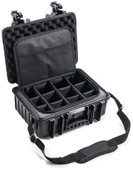 B&W B&W Outdoor Koffer Typ 4000 schwarz mit Fototasche (16.60l) Schwarz