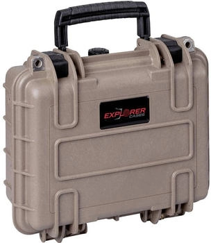 Explorer Cases Outdoor Koffer 2712HL.D desert tan with pick & pluck foam (B x (Kamera Schultertasche 6.60l)Beige