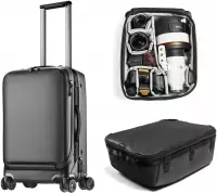 Peak Design Roller Pro Creator Bundle Schwarz Rollkoffer + Camera Cube XL