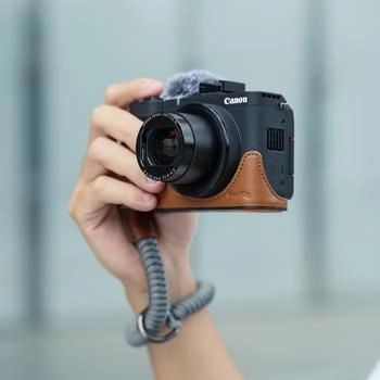 SmallRig 5385 Leather Case Kit for Canon PowerShot V1 brown | ✅ 5 years warranty