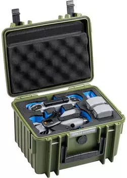 B&W Outdoor Case Typ 2000 incl. DJI Mini 5 Pro / Lito 1 / Lito X1 Inlay bronze-gr&uuml;n