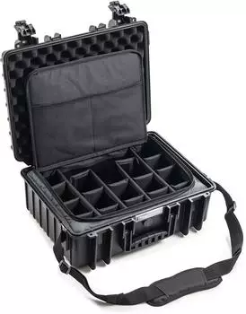 B&W Typ 5000 Kamerakoffer-Set mit Fototasche, schwarz (PP.221.B.TEX)