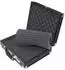 HMF Alu-Koffer mit Rasterschaumstoff, 36,5x29x12cm, schwarz (14531-02)