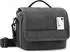 LuxusKollektion Kameratasche Schultertasche Leinen schwarz/grau, Größe S