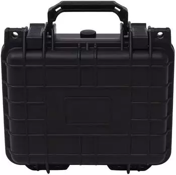 vidaXL Universalkoffer schwarz 27x24,6x12,4cm, Polypropylen/ABS, 3 Schaumstoffeinlagen