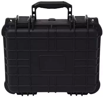 vidaXL Universalkoffer schwarz 35x29,5x15cm PP/ABS Schaumstoff-Einsatz