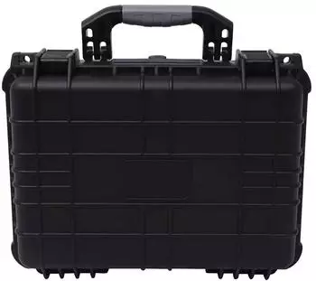 vidaXL Schutzkoffer 40,6x33x17,4cm Polypropylen/ABS, Schaumstoffeinlagen, wasserdicht, schwarz