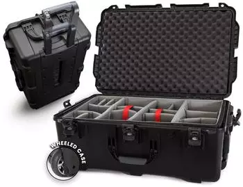 Nanuk 963 Koffer mit gepolsterter Trennwand, schwarz, 826x533x312mm (963S-020BK-0A0)