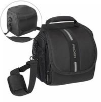 Pedea Kameratasche ESSEX Gr. M, aus Polyester, schwarz & grau, mit Schultergurt,