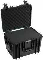 B&W 5500/B/SI, B&W Hartschalenkoffer Typ 5500 mit W&uuml;rfelschaum, schwarz