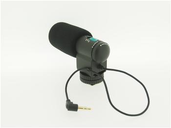 vhbw externes Stereo Mikrofon für Olympus E-P2, E-P3, E-PL2, E-PL3, G10, GF2, GF3, GH2, GX1.
