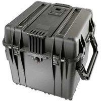 Peli 0340Cube Schutzkoffer mit Schaumstoff, Schwarz