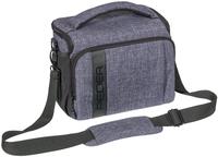 Pedea Kameratasche FASHION Gr. XL, aus Polyester, grau, mit Schultergurt,