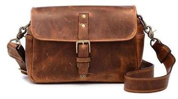 Ona Bowery Natural Canvas & Antique Cognac Leather