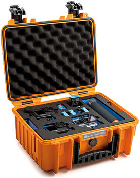 B&W Outdoor Case Typ 3000 incl. GoPro Hero 9 Inlay orange