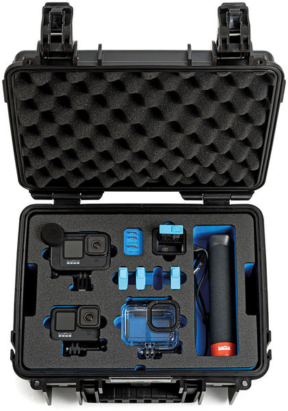 B&W Outdoor Case Typ 3000 incl. GoPro Hero 9 Inlay schwarz