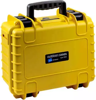B&W Outdoor Case Typ 3000 leer gelb