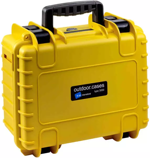 B&W Outdoor Case Typ 3000 leer gelb