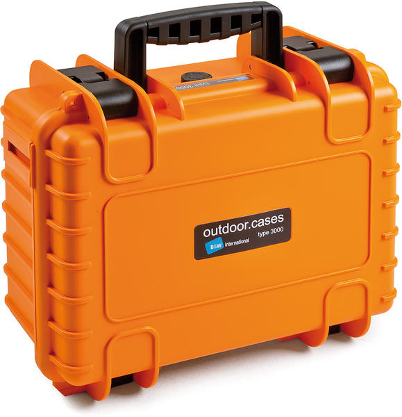 B&W Outdoor Case Typ 3000 leer orange