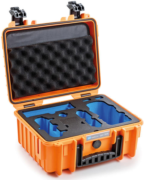 B&W Outdoor Case Typ 3000 incl. DJI Mavic Air 2 Inlay orange