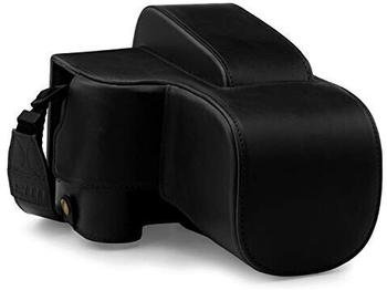 MegaGear Ever Ready Schutzhülle aus Leder für Nikon Coolpix P950 schwarz