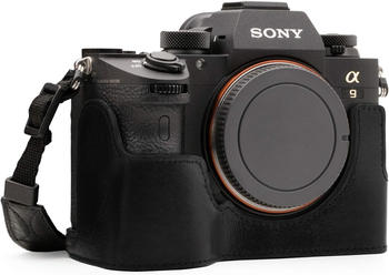 MegaGear Ever Ready Kamera-Halbtasche mit Trageriemen für Sony Alpha 7R III/7 III/9 schwarz