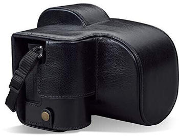 Mega West MegaGear Ever Ready Echtleder Kameratasche mit Trageriemen für Nikon Z5 schwarz