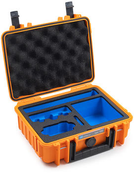 B&W Outdoor Case Typ 1000 incl. DJI Osmo Action 3 Inlay orange