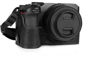 MegaGear MegaGear Leder Kamera-Halbtasche für Nikon Z30 schwarz