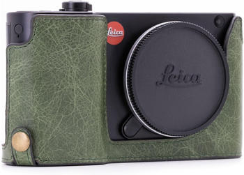 MegaGear Ever Ready Echtleder Kamera-Halbtasche + Trageriemen für Leica TL2/TL grün