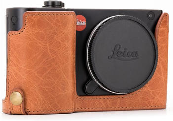 MegaGear Ever Ready Echtleder Kamera-Halbtasche + Trageriemen für Leica TL2/TL braun