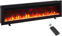 Balderia Elektrokamin Agnes 50 Wand- & Einbaukamin mit Heizung 1800 W, 3-in-1