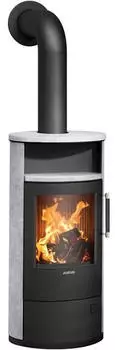 Justus Island 5 2.0 5 kW Stahl schwarz/Speckstein