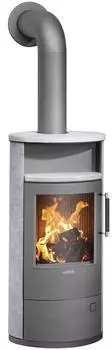 Justus Island 5 2.0 5 kW Stahl gussgrau/Speckstein