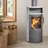Justus Island 5 2.0 5 kW Stahl gussgrau/Speckstein