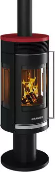 Oranier Rota Twist 5,5 kW Stahl schwarz Keramik bordeauxrot (5797-37)