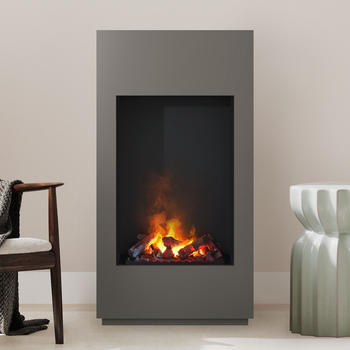 Noble Flame Noble Flame FOGO Opti-myst schwarz, pulverbeschichtet - quarzgrau (FKD-0613.HEAT.QGR)