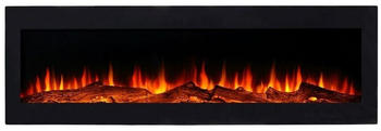 El Fuego E-Kamin mit Heizung und Flammeneffekt 130 cm schwarz (AY6193)