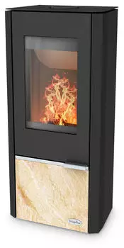 Fireplace Kingstone Stahl mit Sandsteineinsatz 6 kW (K6905)