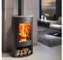 Panadero Oval 1 Stone EcoDesign 8,7 kW schwarz metallic
