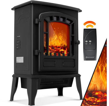 Kesser E-Kamin mit Heizlüfter und Flammeneffekt schwarz (19925)