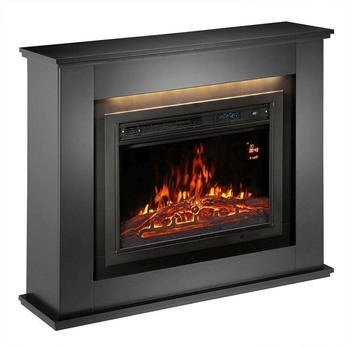 Juskys Elektrischer Kamin mit Heizlüfter und Flammeneffekt 1000/2000 W
