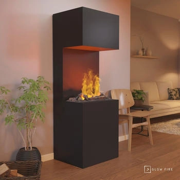 Glow Fire Beethoven Opti-Myst Cassette 600 mit Holzdekoration schwarz