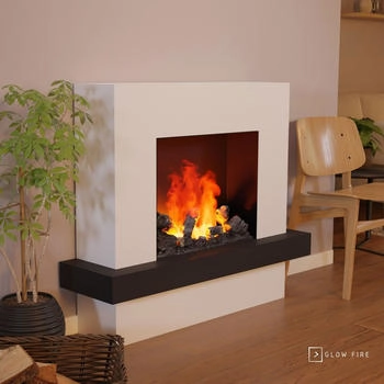 Glow Fire Hera Opti-Myst natur/weiß