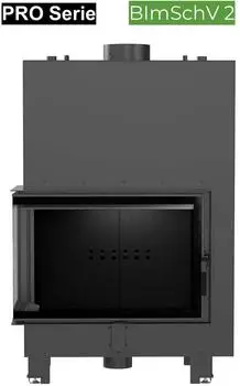 Kratki Wasserf&uuml;hrender Kamineinsatz MBM links 12 kW (MBM/PW/10/L/BS/W)