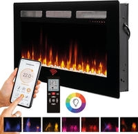 Dimplex Elektrokamin "Sierra 72"" schwarz,mit Heizung, Fernbedienung, App,...